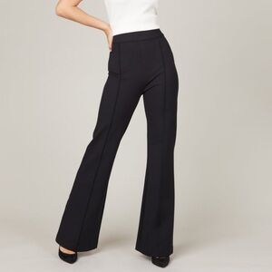 SPANX BLACK HIGH RISE FLARE PONTE THE PERFECT PANT'
